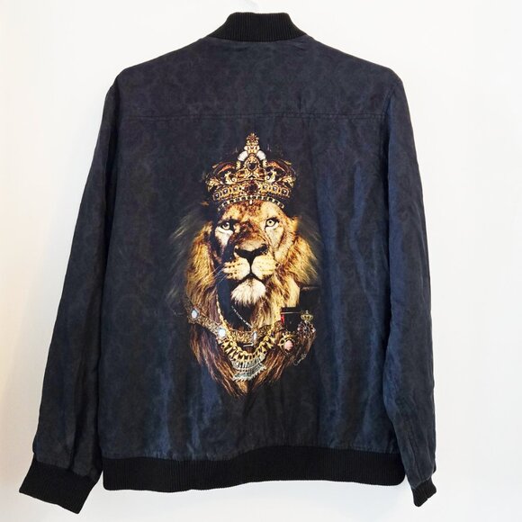 RARE! Camilla Midnight Meeting Mens Bomber Jacket Size Small b100e - Picture 4 of 11